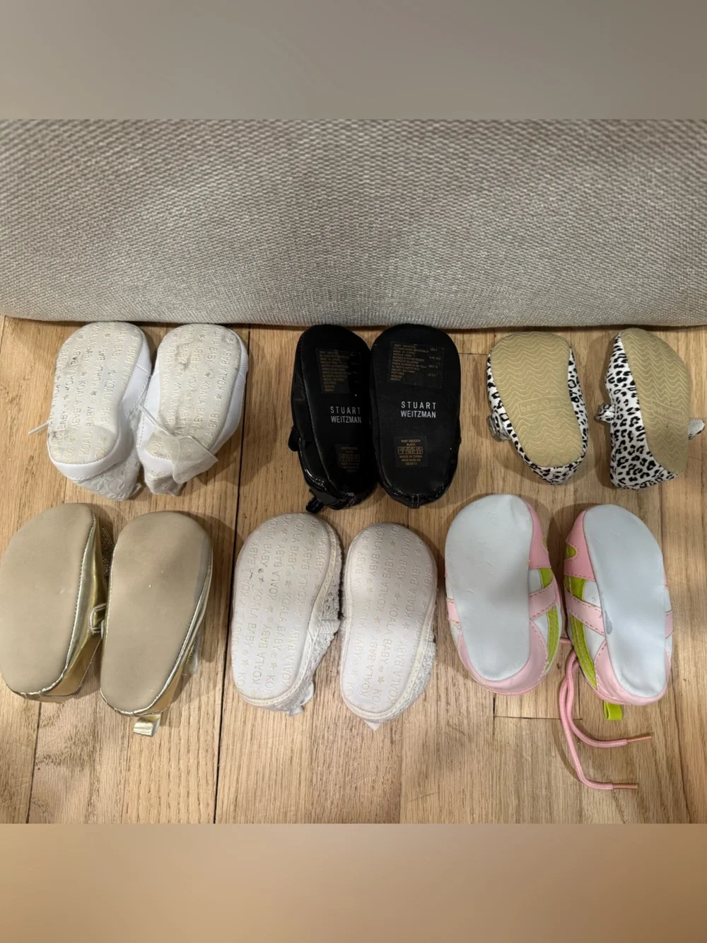 Baby size 3/3-6 mos. Stuart Weitzman, Gap, Koala